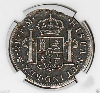 1776 Mo Fm Mexico 2 Reales El Cazador Shipwreck Coin,  Ngc Certified, photo