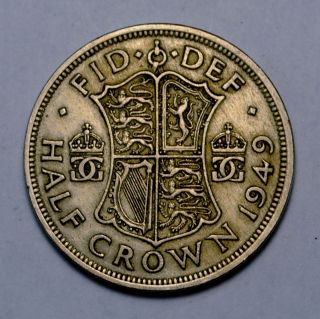 Great Britain 1949 Half Crown Coin. . . . .  F12168j photo