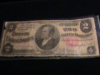1891 Silver Certificate $2 William Windom Note photo