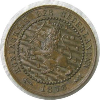 Elf Netherlands 1 Cent 1878 Lion photo