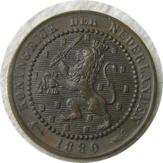 Elf Netherlands 1 Cent 1880 Lion photo