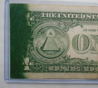 1985 $1 Federal Reserve Error Note  Cleveland  Major Ink Smear photo