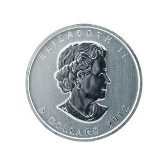 2012 $5 Dolar Canadian Silver Maple Leaf Signature 1 Oz Coin 58 photo