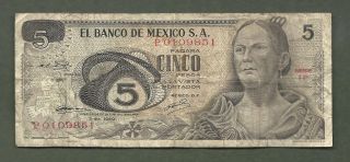 Mexico 5 Pesos 9851 99 Cents Or Less photo