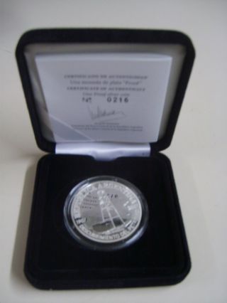 Argentina Silver Coin 1 Peso Km Unc 2007 - Chubut Petroleum Centennial photo