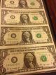 World Reserve Monetary Exchange 2009 (4) $1 Bills Uncirculated & Uncut Small Size Notes photo 3