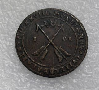 1629 Sweden Coin Crown 1 Ore Gustav Ii Adolph 1617 - 1632 Sater Sm 137 - Xf photo