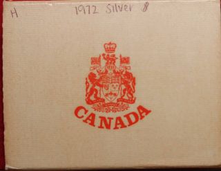 1972 Canada Silver Dollar Foreign Coin In A Box S/h photo