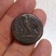 Ancient Greek Bronze Diobol Coin Ptolemy ? With Counter Mark Coins: Ancient photo 1