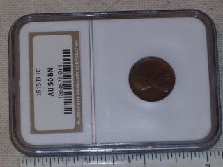 Vintage Coin Us 1915 D Lincoln Head Cent Graded Au50 Bn By Ngc photo