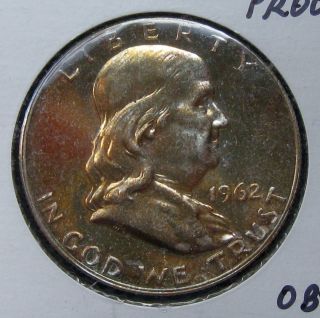 1962 Franklin Silver Half Dollar Gem Proof G1835 photo