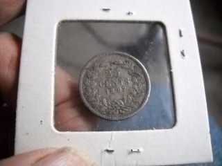 Netherlands 25 Cents,  1897 Silver photo
