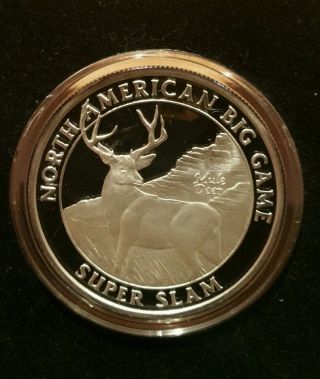 North American Hunting Club Big Game Slam 1oz Silver Mule Deer photo