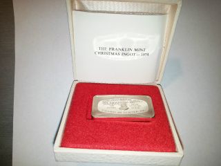 Franklin - Christmas Ingot - The Snowman - Year: 1974 - Sterling Silver photo