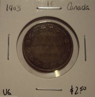 Canada Edward Vii 1903 Large Cent - Vg photo