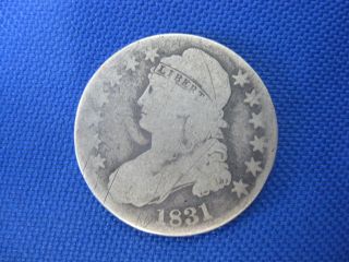 1831 U.  S Capped Bust Half Dollar 50 Cent Silver Coin photo