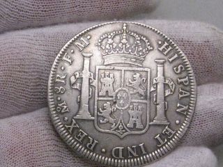 1774 Mo Fm 8r Silver 8 Reales.  Spanish Colonial Mexico.  Charles Iii.  Note photo