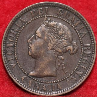1896 Canada Large Cent Foreign Coin S/h photo