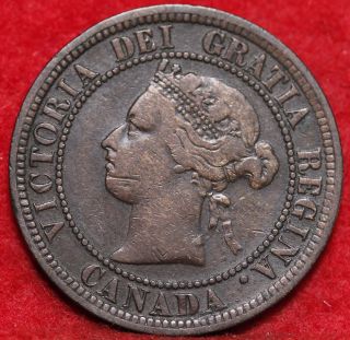 1882 Canada Large Cent Foreign Coin S/h photo