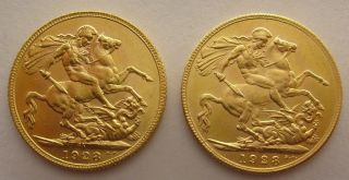 Gold Sovereigns Great Britain United Kingdom British Gold (zxc1) photo