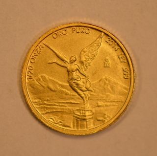 2014 Mexico 1/20 Onza Gold Libertad Coin photo