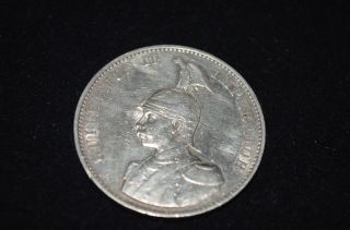 German East Africa Zwei Rupien 1893 Silver Coin Cleaned Vg.  Jo - 2242 photo