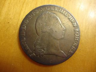 1797 Bohemia Emperor Francis Ii Silver 1/4 Crown Thaler Coin Prague photo