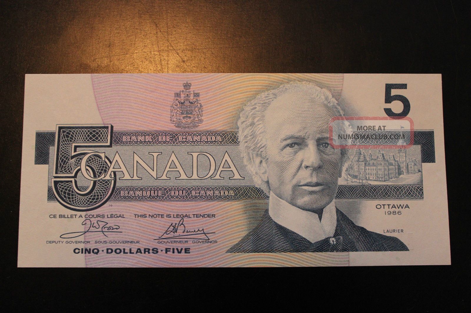 Canada 1986 $5 Bill Bird Series, Crisp & Almost Uncirculated To ...