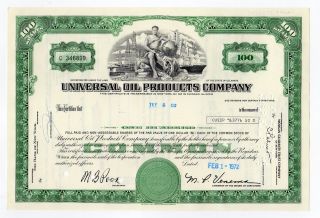 Universal Oil Prodducts Company Stock Certificate photo