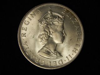 1964 Bermuda 1 Crown - Silver - Uncirculated photo