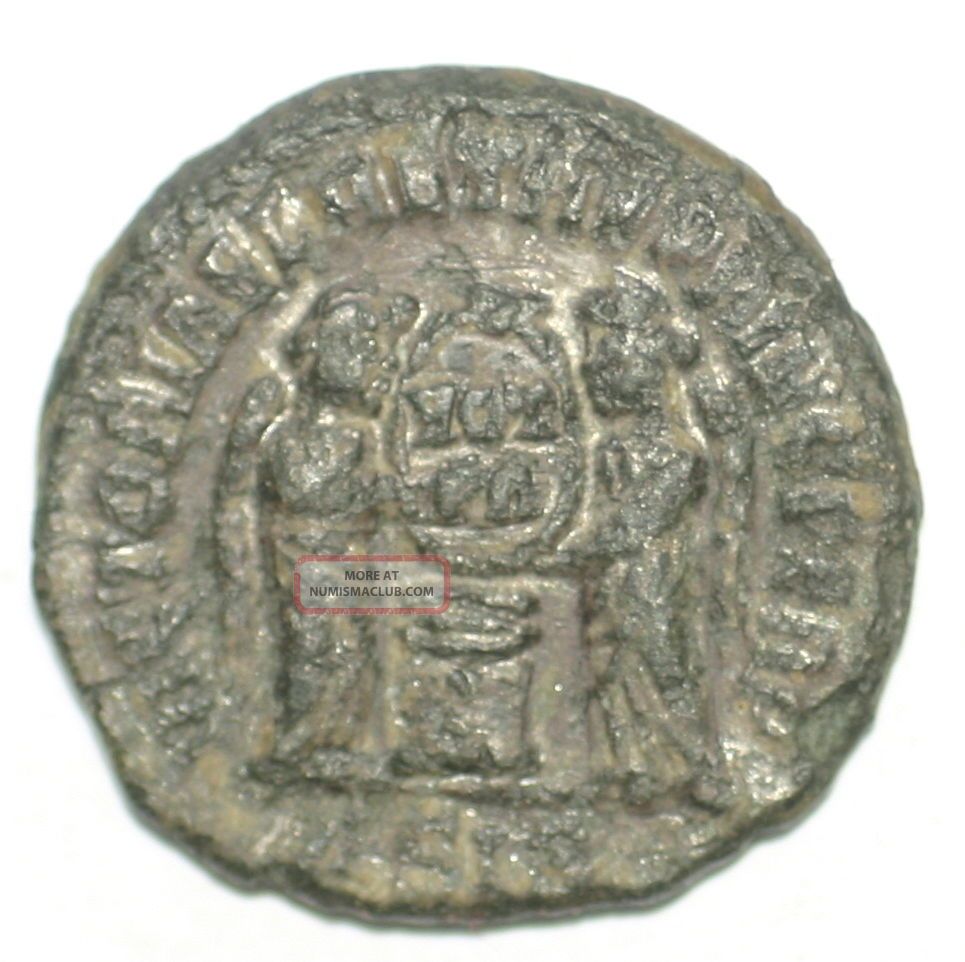 Roman Brozne Coin Follis Constantine The Great Victoriae Laetae Siscia