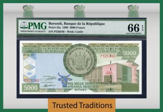 Tt Pk 42a 1999 Burundi 5000 Francs 
