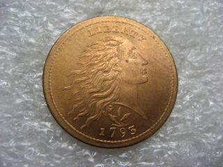 Novelty Coin 1793 Wreath Leaf Cent photo