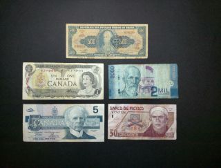 Paper Money From Around The World photo