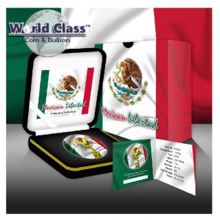 2015 1 Oz Silver Mexican Flag Colored Libertad Coin photo