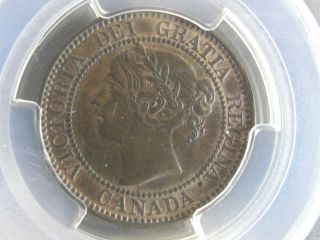 1859 Canada Large Cent Dpn9 T1 Pcgs Au58 Rare Coin photo