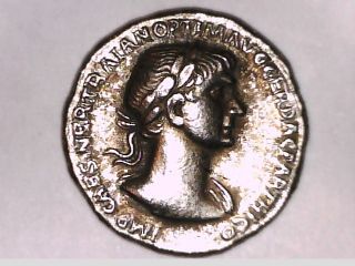 Roman Imperial Denarius Emperor Trajan Providentia Rome Victory Coin Gift photo