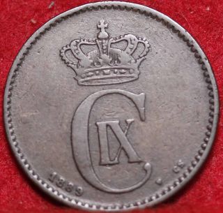 1839 Denmark 2 Ore Foreign Coin S/h photo