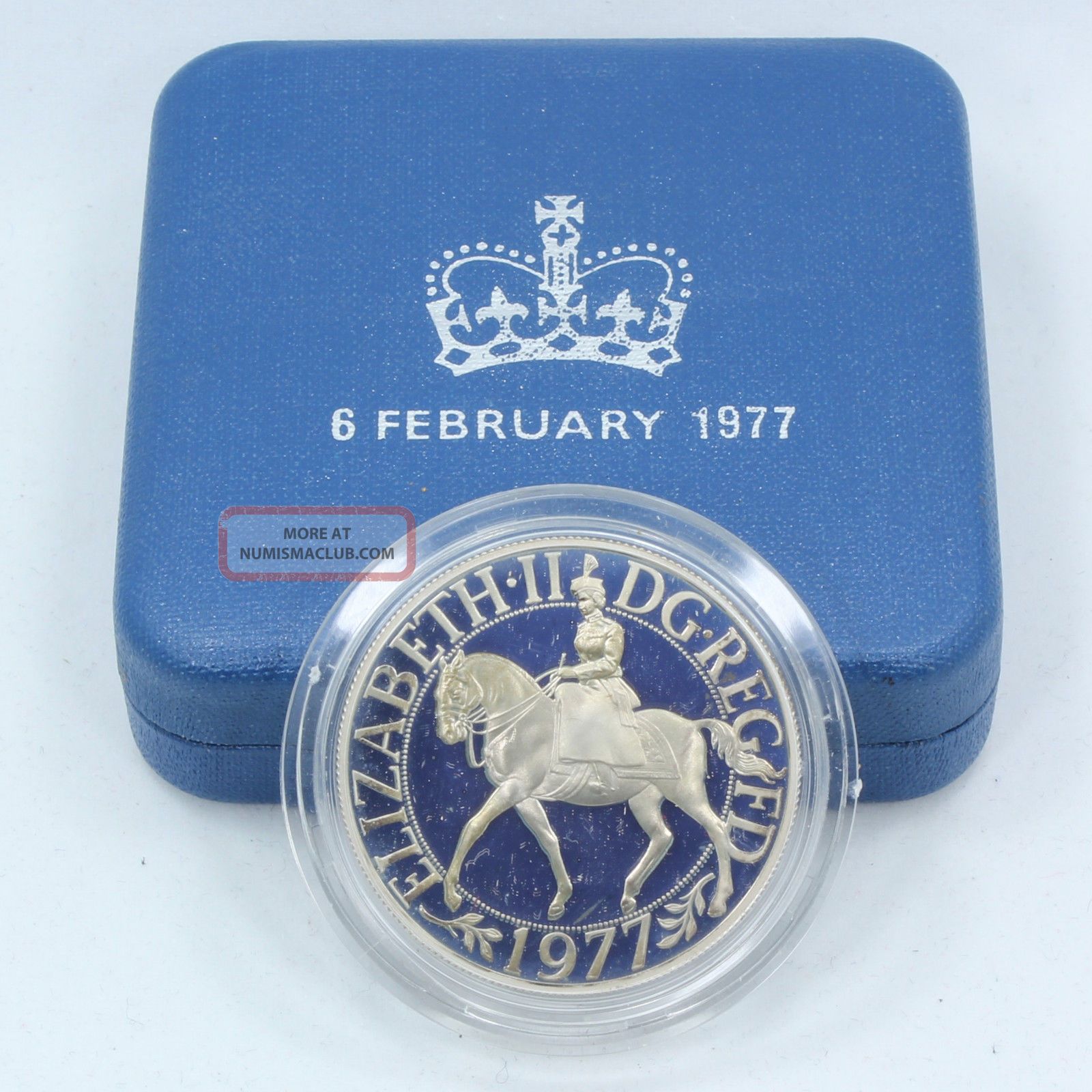1977 Sterling. 925 Proof Silver Crown Queen Elizabeth Ii Jubilee Coin Royal