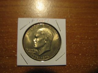 1976 P Eisenhower Bicentennial Dollar Type 1 Bu Ike Us Coin photo