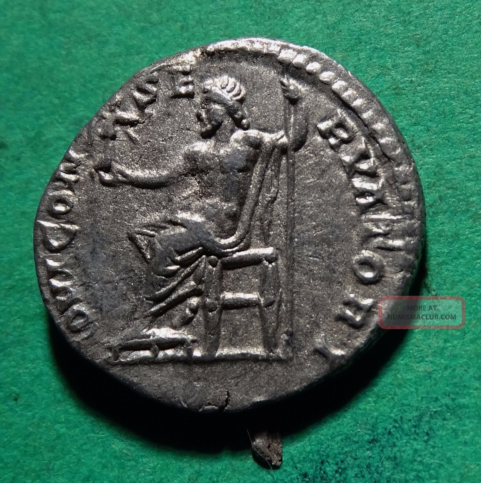 Tater Roman Imperial Silver Denarius Septimius Severus Iovi Conservatori