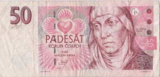 Czech Republic 50 Korun 1997 Circulated Banknote photo