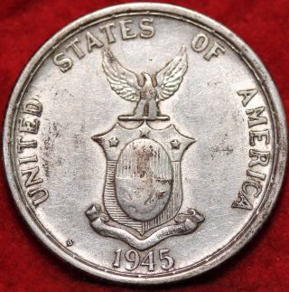 1945s Philippines 50 Centavos Foreign Coin S/h photo