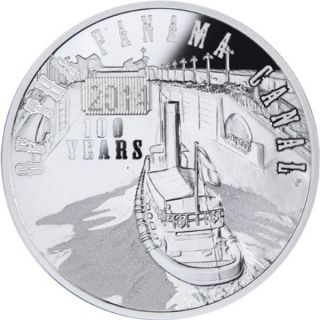 Niue 2014 $1 100th Anniversary Of The Panama Canal 28.  28g Silver Proof Coin photo