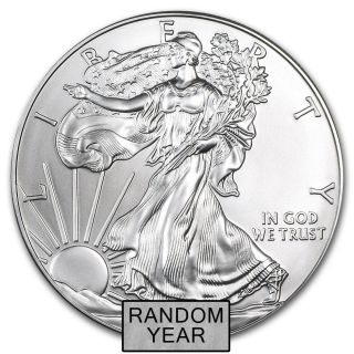 1 Oz Silver American Eagle (random Year) Price Per Coin photo