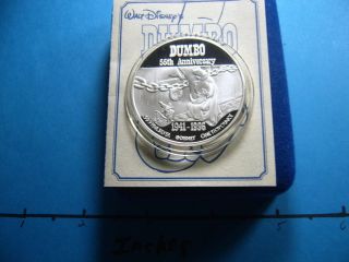 Dumbo Disney 55th Anniversary 1996 Vintage 999 Silver Coin Box Only 1 Here photo