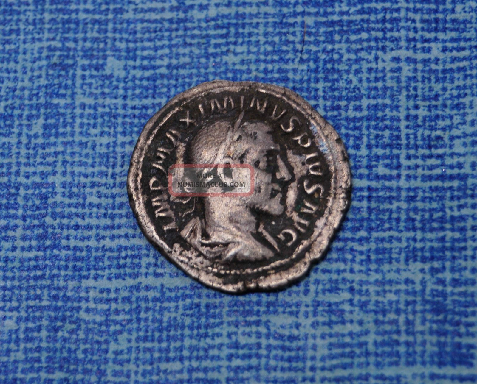 Maximinus I Thrax Fides Reverse Denarius Ancient Roman Silver Coin