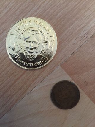Good Luck Pocket Coin - Golden Lucky Mojo 