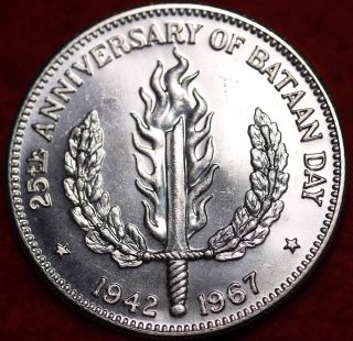 Uncirculated 1967 Philippines 1 Peso Silver Foreign Coin S/h photo