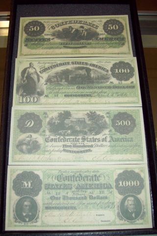 Replica 1861 Confederate Currency From Montgomery Alabama photo